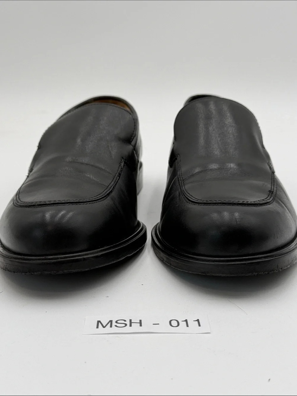 COLE HAAN sz8.5M Black Leather Smooth Loafers MADE IN USA FULL LEATHER